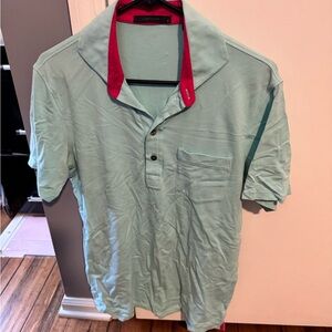 Greyson Green and Red Polo Shirt Casual Style